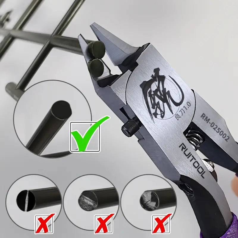 1-Inch Precision Pliers by Ruitool - Purple