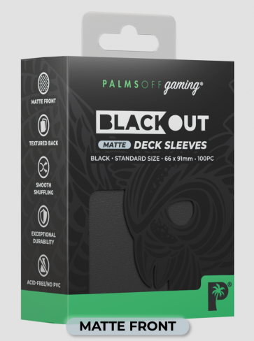 Blackout MATTE -Deck Sleeves - Standard - 100pc