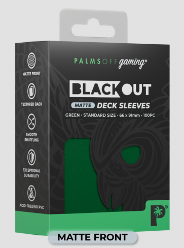 Blackout MATTE -Deck Sleeves - Standard - 100pc