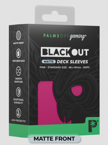 Blackout MATTE -Deck Sleeves - Standard - 100pc