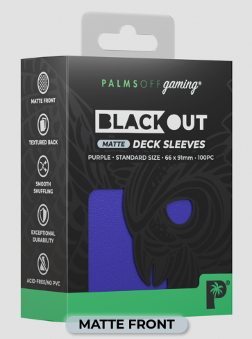 Blackout MATTE -Deck Sleeves - Standard - 100pc