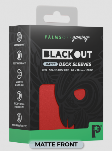 Blackout MATTE -Deck Sleeves - Standard - 100pc