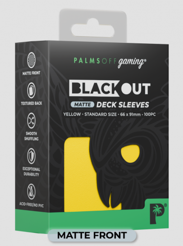 Blackout MATTE -Deck Sleeves - Standard - 100pc