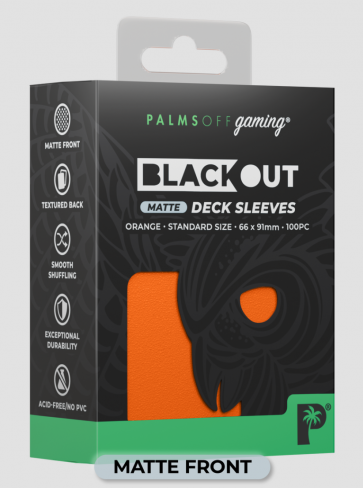 Blackout MATTE -Deck Sleeves - Standard - 100pc