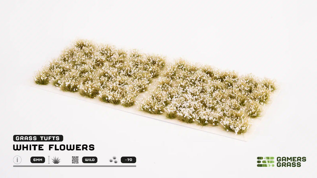 White Flowers (6mm)