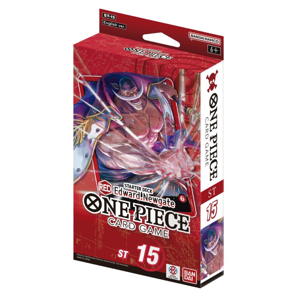 One Piece Card Game: Starter Deck Display – (Red) Edward Newgate [ST-15]
