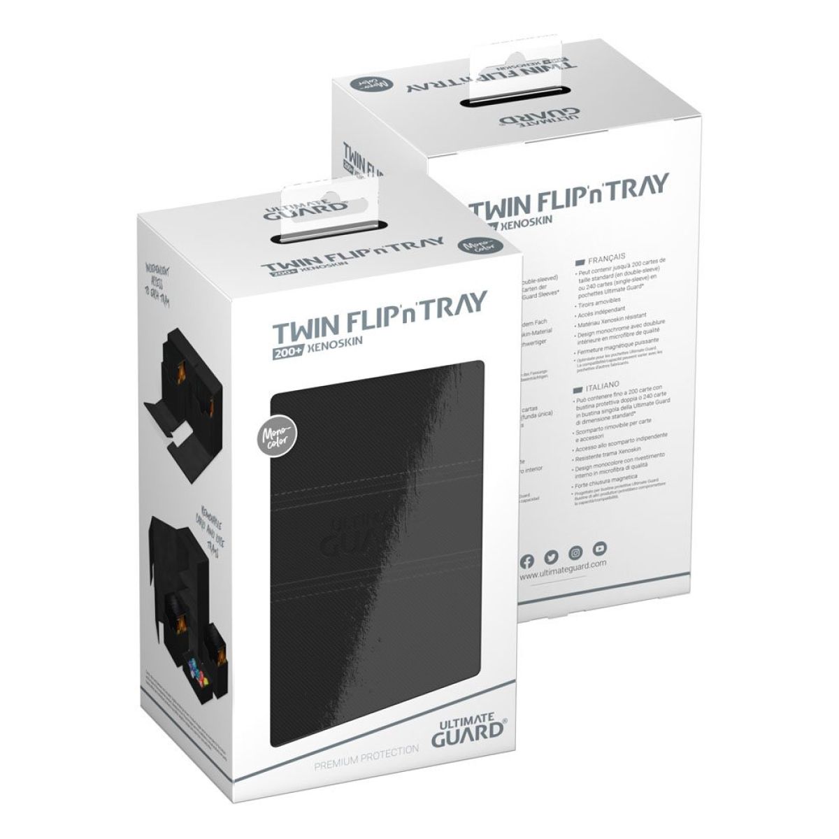 Ultimate Guard: Deck Box – XenoSkin Monocolor Twin Flip´n´Tray 200+