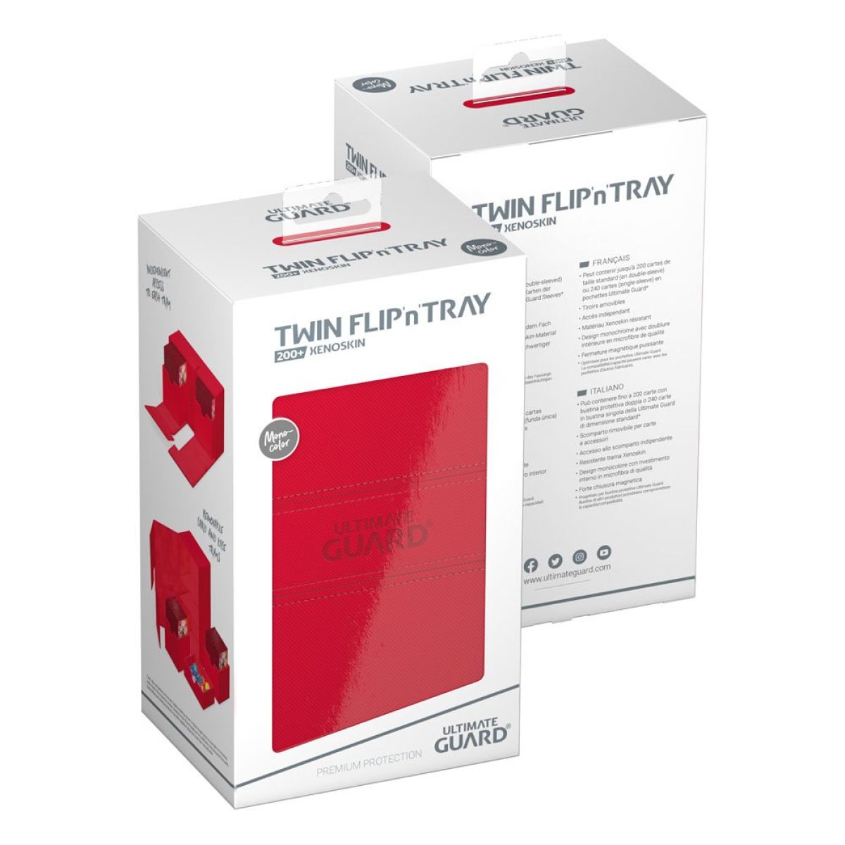 Ultimate Guard: Deck Box – XenoSkin Monocolor Twin Flip´n´Tray 200+