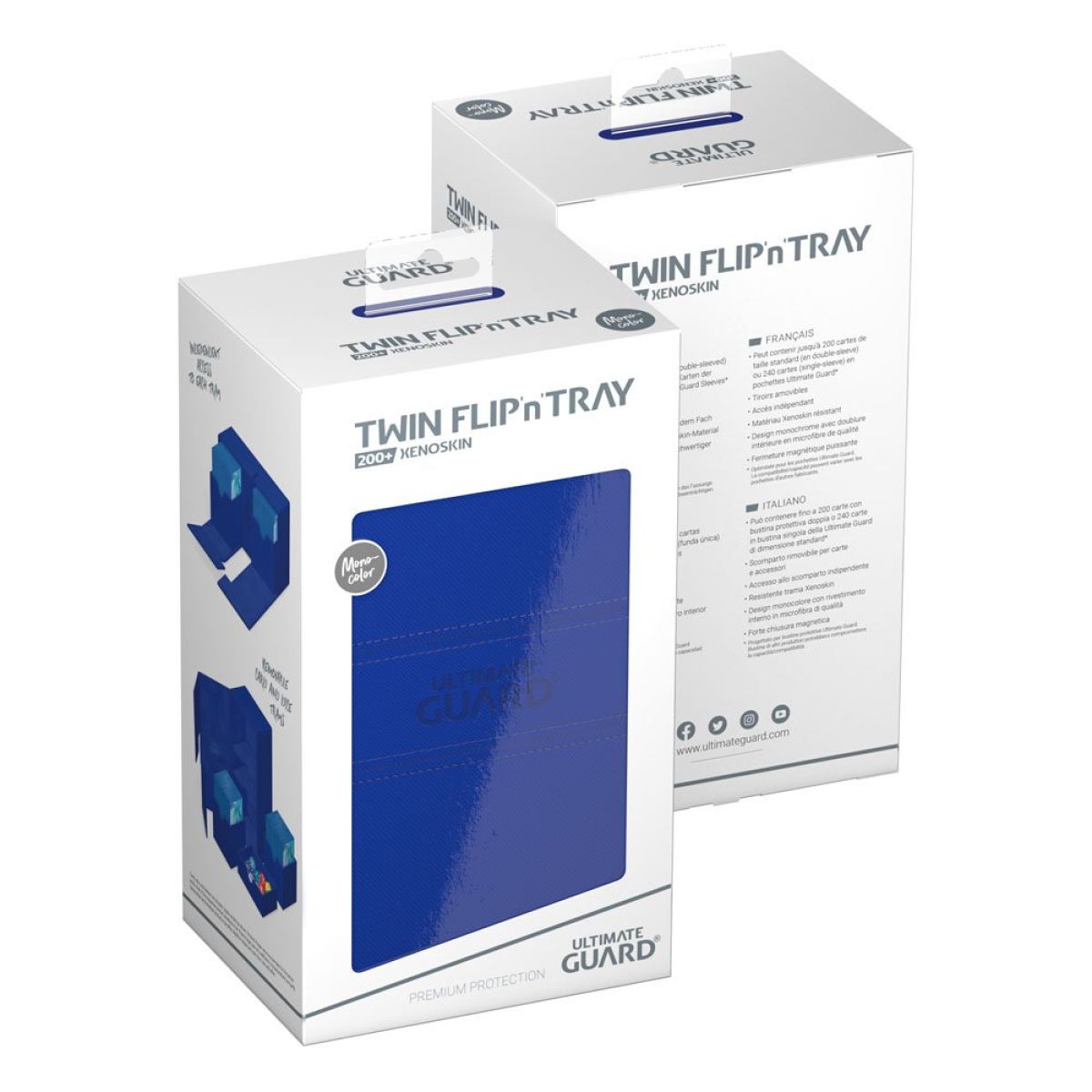 Ultimate Guard: Deck Box – XenoSkin Monocolor Twin Flip´n´Tray 200+
