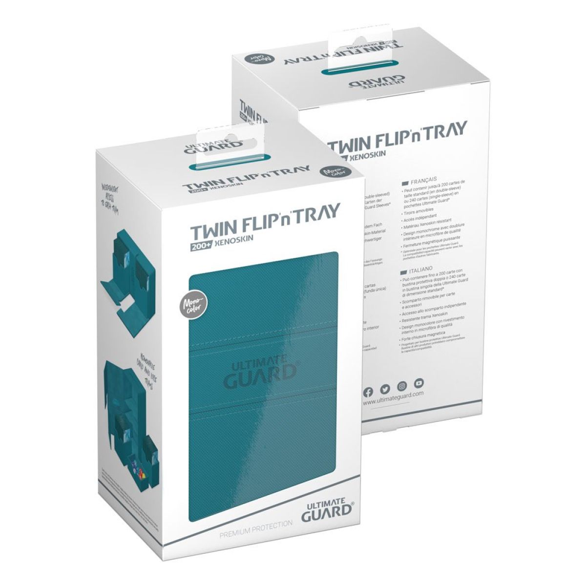 Ultimate Guard: Deck Box – XenoSkin Monocolor Twin Flip´n´Tray 200+