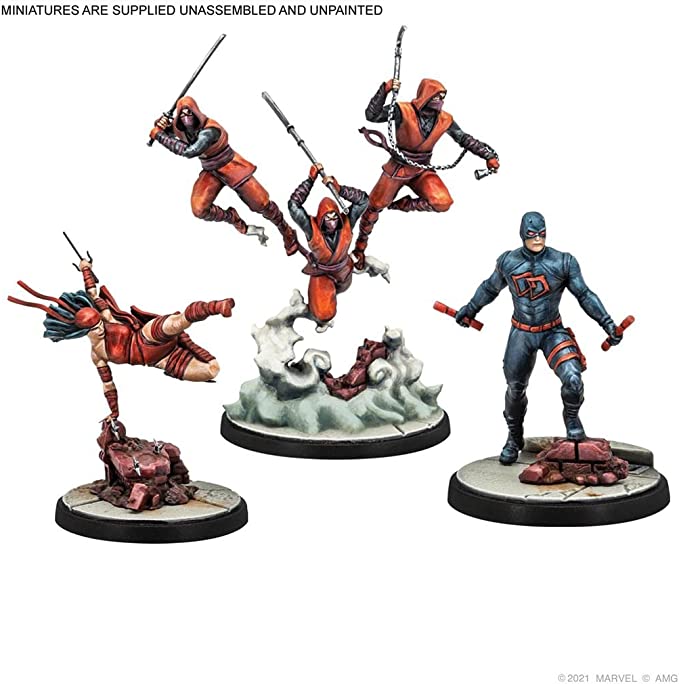 Marvel Crisis Protocol: Shadowland Daredevil and Elektra